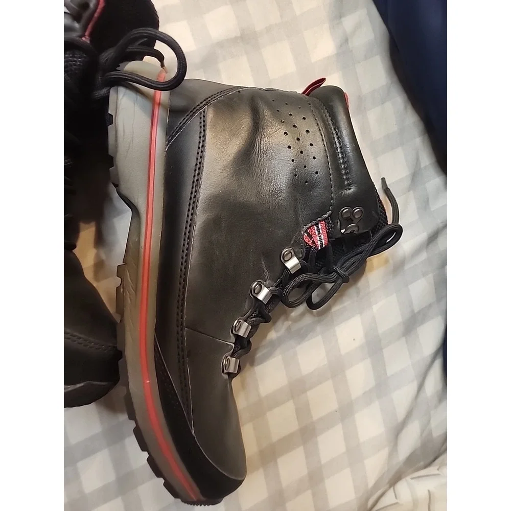 UGG‎ MEN Black WATERPROOF LEATHER LACE UP Boots US 9 / EU 42 Thinsulate